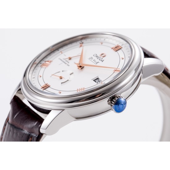  Omega-De Ville Prestige Power Reserve 40MM SS/SS White/RG TWF A2824