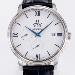  Omega-De Ville Prestige Power Reserve 40MM SS/SS White/Blue TWF A2824