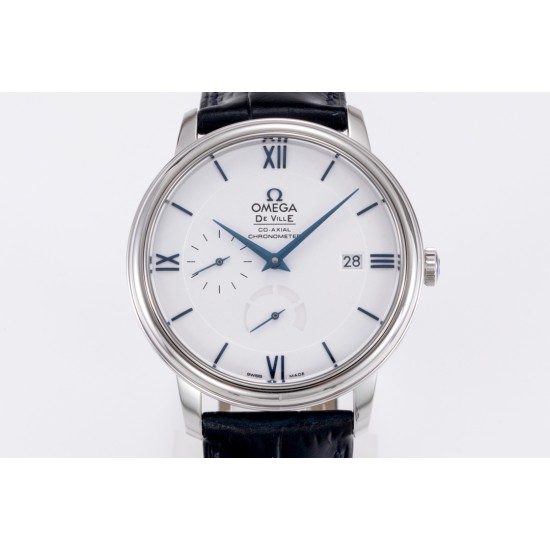  Omega-De Ville Prestige Power Reserve 40MM SS/SS White/Blue TWF A2824