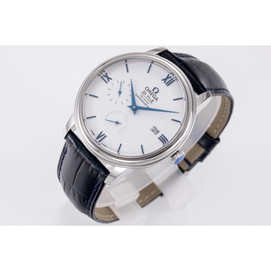  Omega-De Ville Prestige Power Reserve 40MM SS/SS White/Blue TWF A2824