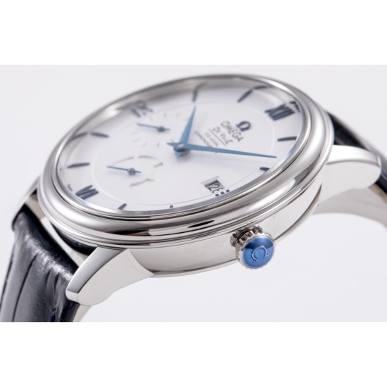  Omega-De Ville Prestige Power Reserve 40MM SS/SS White/Blue TWF A2824
