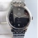 Omega-De Ville Prestige Mens 39MM SS/SS Black Patterned TWF Asia 2824