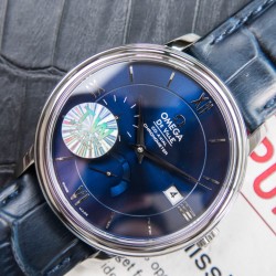  Omega-De Ville Prestige Power Reserve 40MM SS/SS Blue Dial TWF A2824