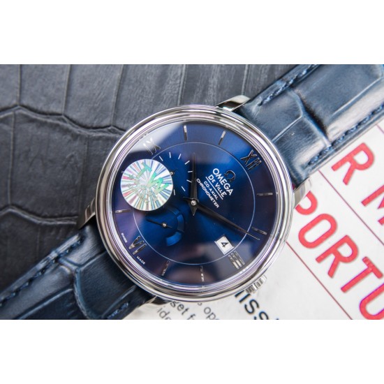  Omega-De Ville Prestige Power Reserve 40MM SS/SS Blue Dial TWF A2824