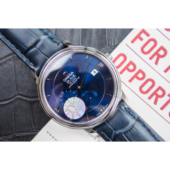 Omega-De Ville Prestige Power Reserve 40MM SS/SS Blue Dial TWF A2824