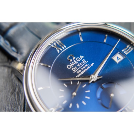 Omega-De Ville Prestige Power Reserve 40MM SS/SS Blue Dial TWF A2824