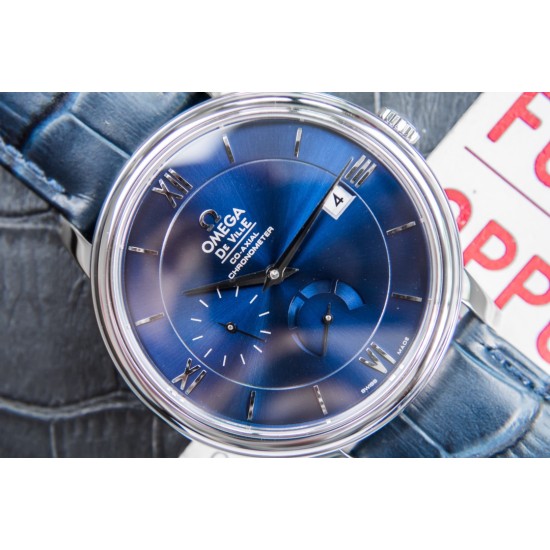  Omega-De Ville Prestige Power Reserve 40MM SS/SS Blue Dial TWF A2824