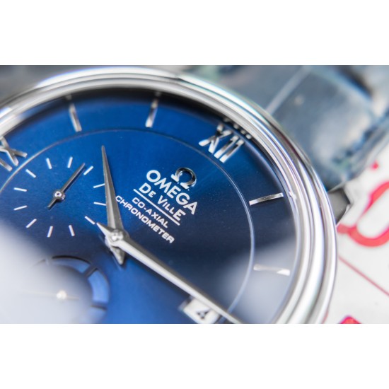  Omega-De Ville Prestige Power Reserve 40MM SS/SS Blue Dial TWF A2824