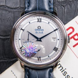  Omega-De Ville Prestige Power Reserve 40MM SS/SS Silver/Blue TWF A2824