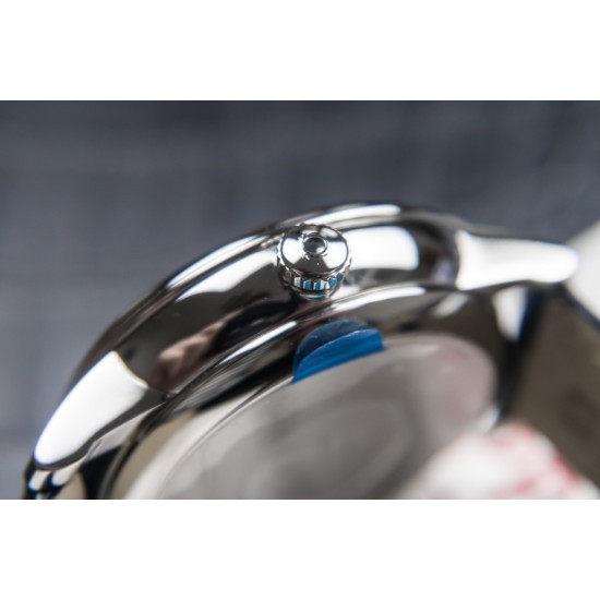  Omega-De Ville Prestige Power Reserve 40MM SS/SS Silver/Blue TWF A2824