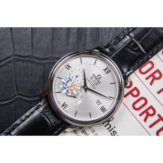  Omega-De Ville Prestige Power Reserve 40MM SS/SS White Dial TWF A2824