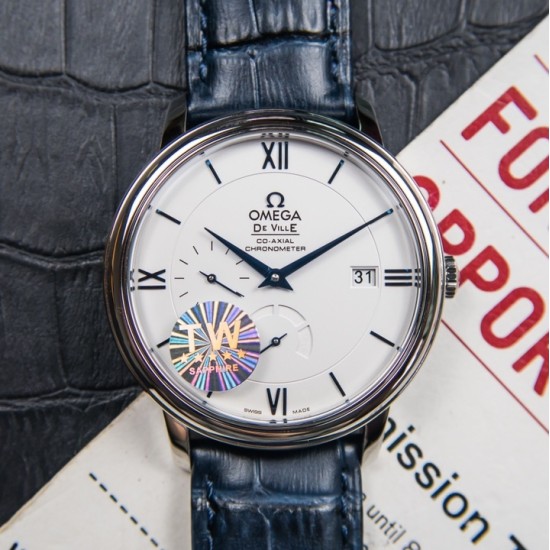  Omega-De Ville Prestige Power Reserve 40MM SS/SS White Dial TWF A2824