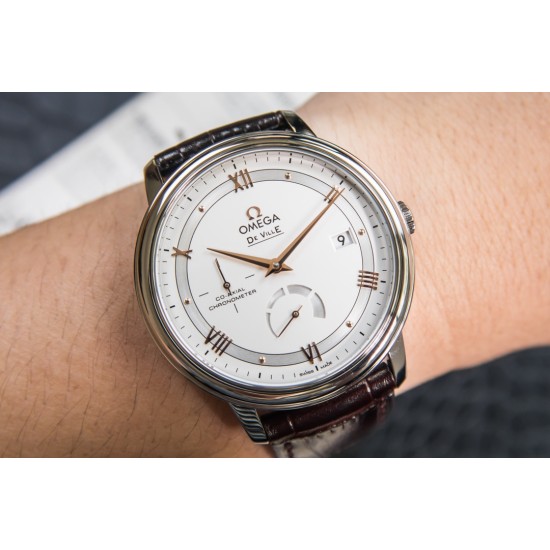  Omega-De Ville Prestige Power Reserve 40MM SS/SS White Dial TWF A2824