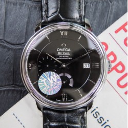  Omega-De Ville Prestige Power Reserve 40MM SS/SS Black Dial TWF A2824