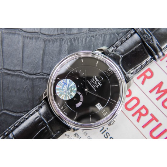  Omega-De Ville Prestige Power Reserve 40MM SS/SS Black Dial TWF A2824
