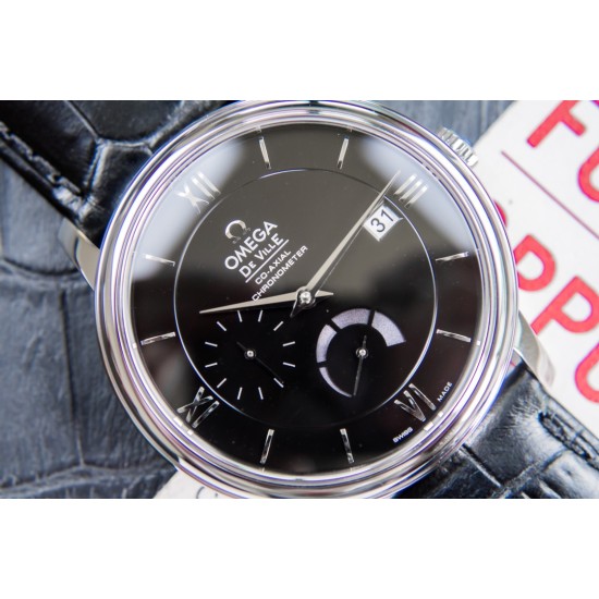  Omega-De Ville Prestige Power Reserve 40MM SS/SS Black Dial TWF A2824