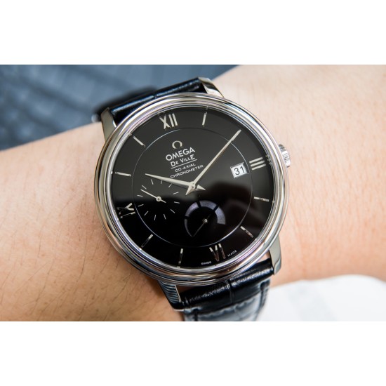  Omega-De Ville Prestige Power Reserve 40MM SS/SS Black Dial TWF A2824