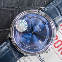  Omega-De Ville Prestige Power Reserve 40MM SS/SS Blue Dial TWF A2824