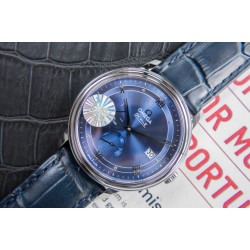  Omega-De Ville Prestige Power Reserve 40MM SS/SS Blue Dial TWF A2824
