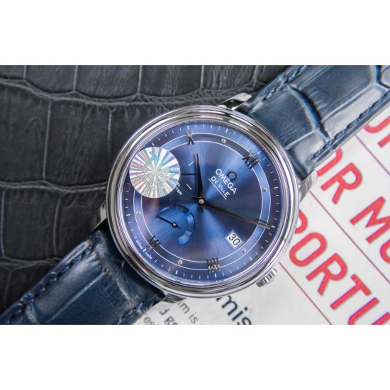  Omega-De Ville Prestige Power Reserve 40MM SS/SS Blue Dial TWF A2824