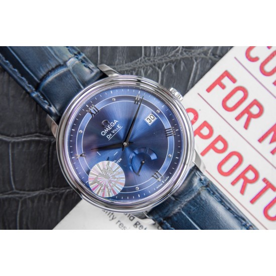  Omega-De Ville Prestige Power Reserve 40MM SS/SS Blue Dial TWF A2824