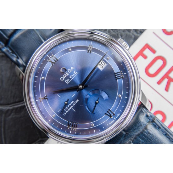  Omega-De Ville Prestige Power Reserve 40MM SS/SS Blue Dial TWF A2824