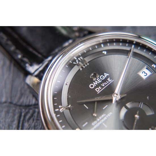  Omega-De Ville Prestige Power Reserve 40MM SS/SS Grey Dial TWF A2824