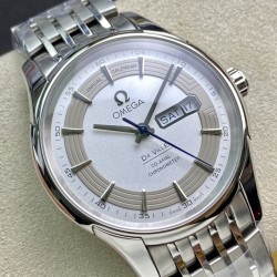  Omega-De Ville Mens Co-Axial 41MM SS/SS White/Stick VSF A8500