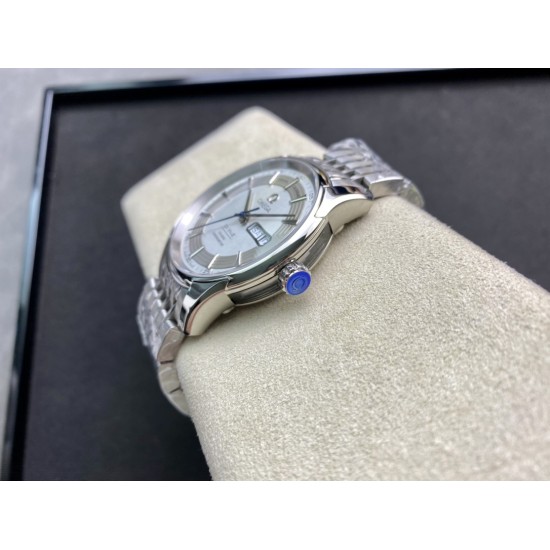  Omega-De Ville Mens Co-Axial 41MM SS/SS White/Stick VSF A8500