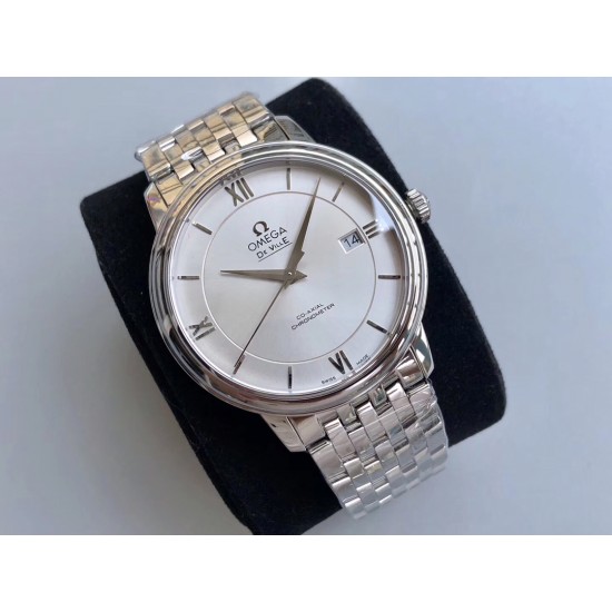  Omega-De Ville Prestige Mens 40MM SS/SS Black TWF Asia 2824