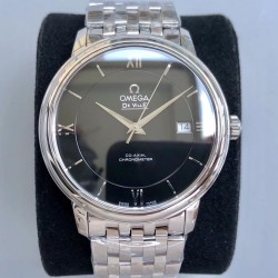  Omega-De Ville Prestige Mens 40MM SS/SS Black TWF Asia 2824