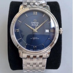  Omega-De Ville Prestige Mens 40MM SS/SS Blue TWF Asia 2824