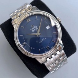  Omega-De Ville Prestige Mens 40MM SS/SS Blue TWF Asia 2824