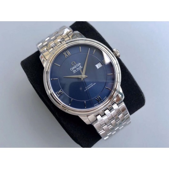  Omega-De Ville Prestige Mens 40MM SS/SS Black TWF Asia 2824