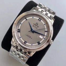  Omega-De Ville Prestige Mens 40MM SS/SS Silver TWF Asia 2824