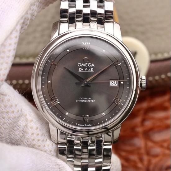  Omega-De Ville Prestige Mens 40MM SS/SS Brown MKS MY9015