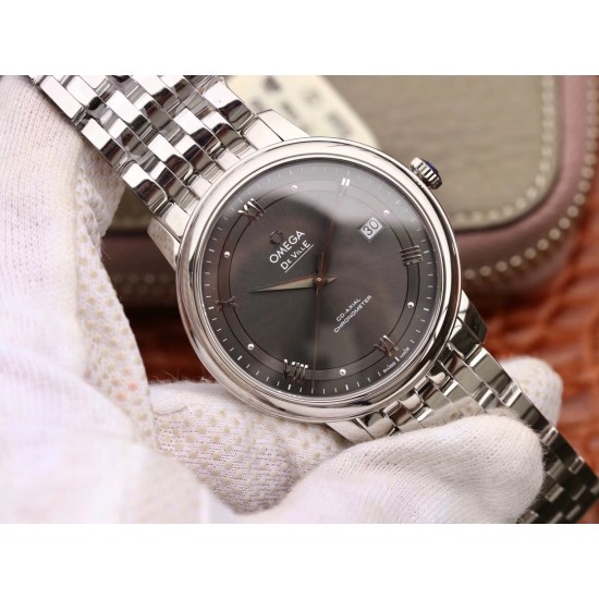  Omega-De Ville Prestige Mens 40MM SS/SS Brown MKS MY9015