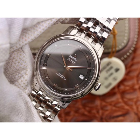  Omega-De Ville Prestige Mens 40MM SS/SS Brown MKS MY9015