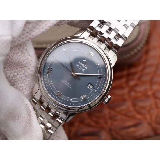  Omega-De Ville Prestige Mens 40MM SS/SS Blue MKS MY901
