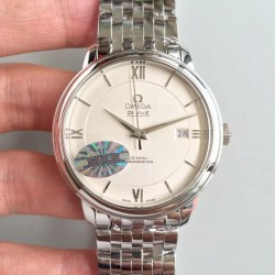  Omega-De Ville Prestige Mens 40MM SS/SS White MKS MY9015