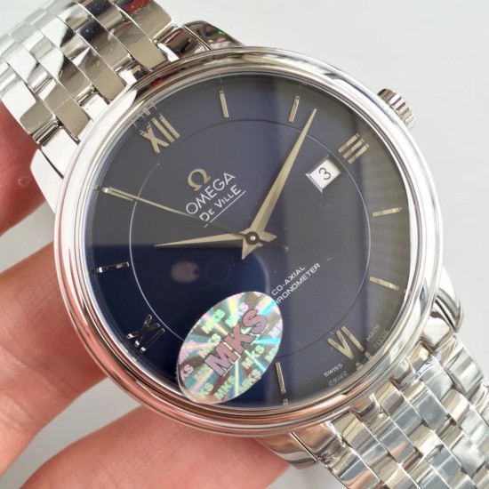  Omega-De Ville Prestige Mens 40MM SS/SS Blue MKS MY9015