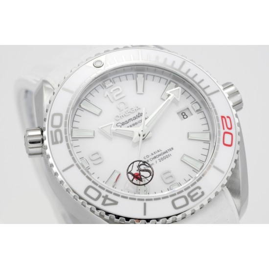  Omega-Planet Ocean 39.5mm Tokyo 2020 White SS/LE VSF A8800