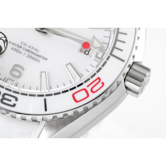  Omega-Planet Ocean 39.5mm Tokyo 2020 White SS/LE VSF A8800