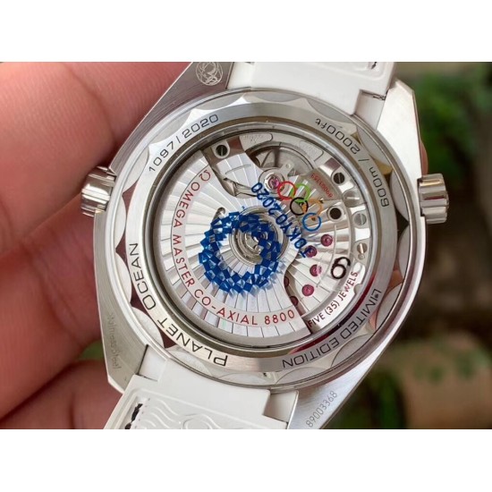  Omega-Planet Ocean 39.5mm Tokyo 2020 SS/LE White Dial VSF A8800