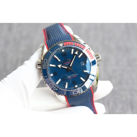  Omega-Planet Ocean 43.5mm PyeongChang 2018 SS/RU Blue Dial VSF Asia 8900