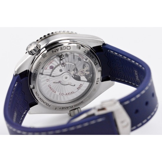 Omega-Planet Ocean 600M 43.5mm GMT SS/RU Blue VSF A8605