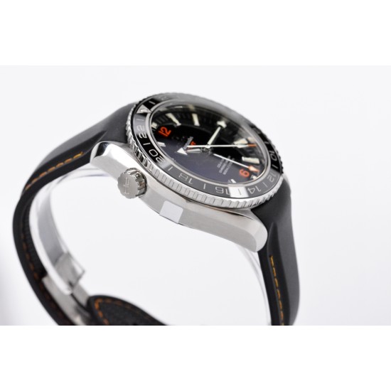  Omega-Planet Ocean 600M 43.5mm GMT SS/RU Blk/Org VSF A8605