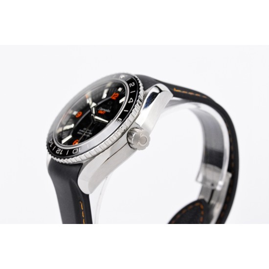  Omega-Planet Ocean 600M 43.5mm GMT SS/RU Blk/Org VSF A8605