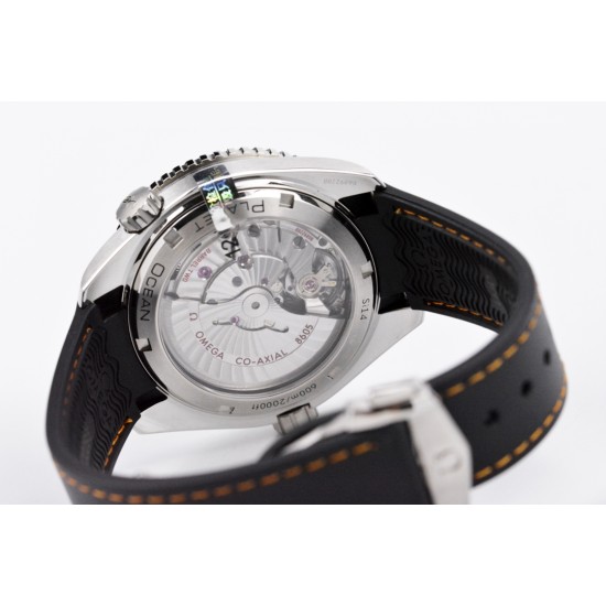  Omega-Planet Ocean 600M 43.5mm GMT SS/RU Blk/Org VSF A8605