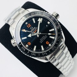  Omega-Planet Ocean 43.5mm GMT SS/SS Black/Org VSF Asia 8605